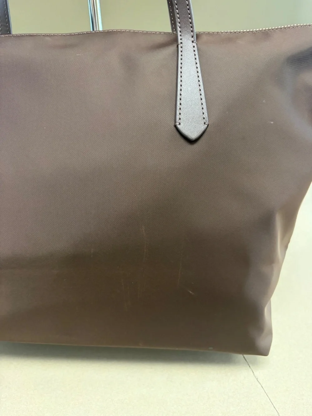 Kate Spade Kitt Brown Nylon Tote Shoulder Bag